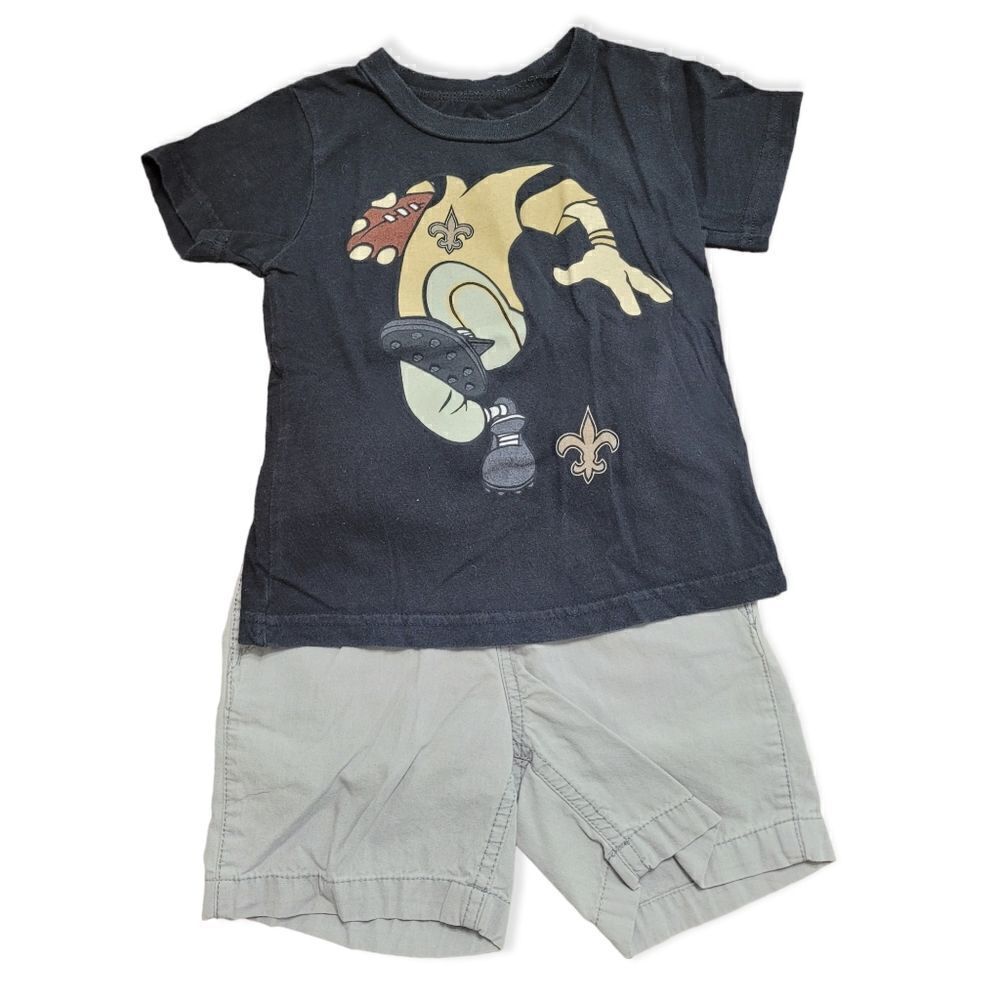 Nfl Saints Boys Summer outfit 